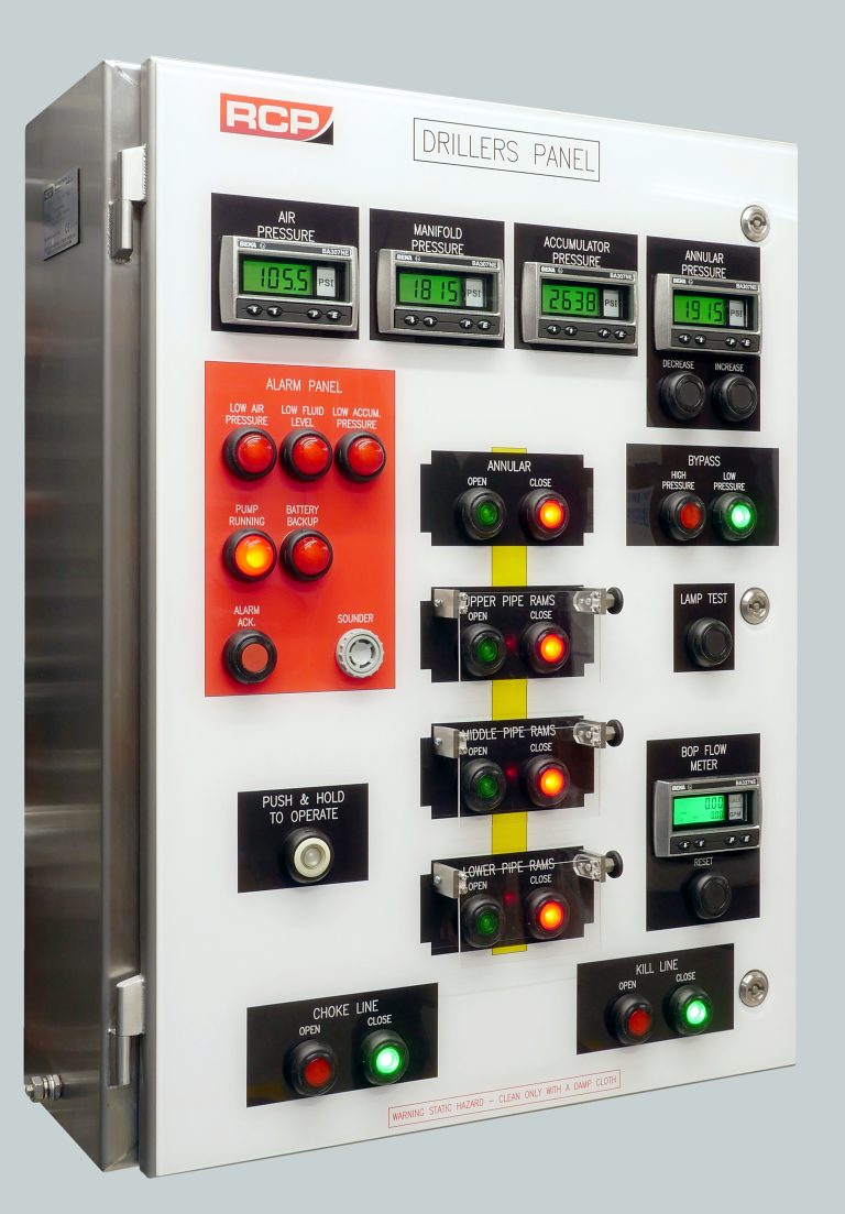 Surface BOP Drillers Station Control Panel