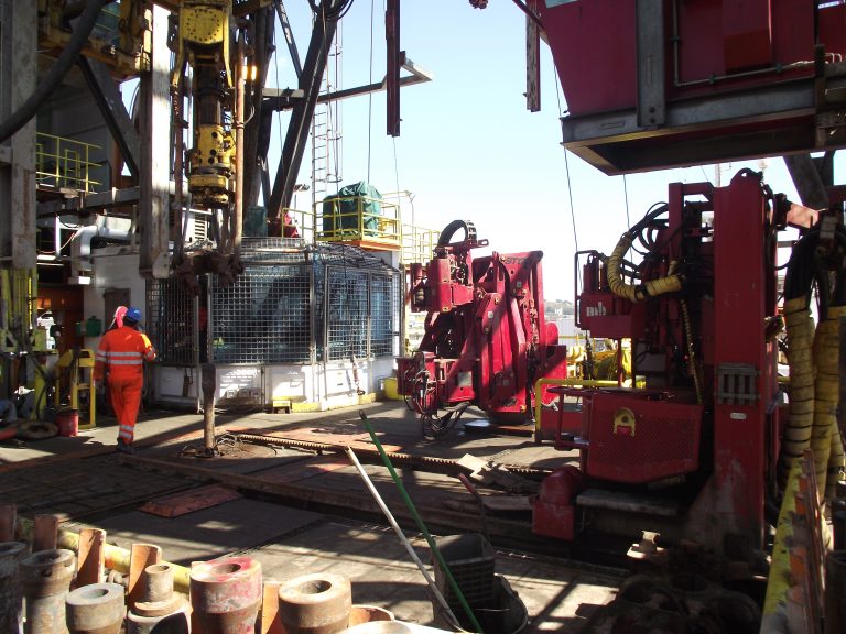 Iron Roughneck on a Drillfloor