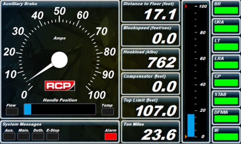 TBM - Drillers HMI Main Screen